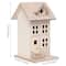 7.5" Unfinished Wood Townhouse Birdhouse by Make Market®